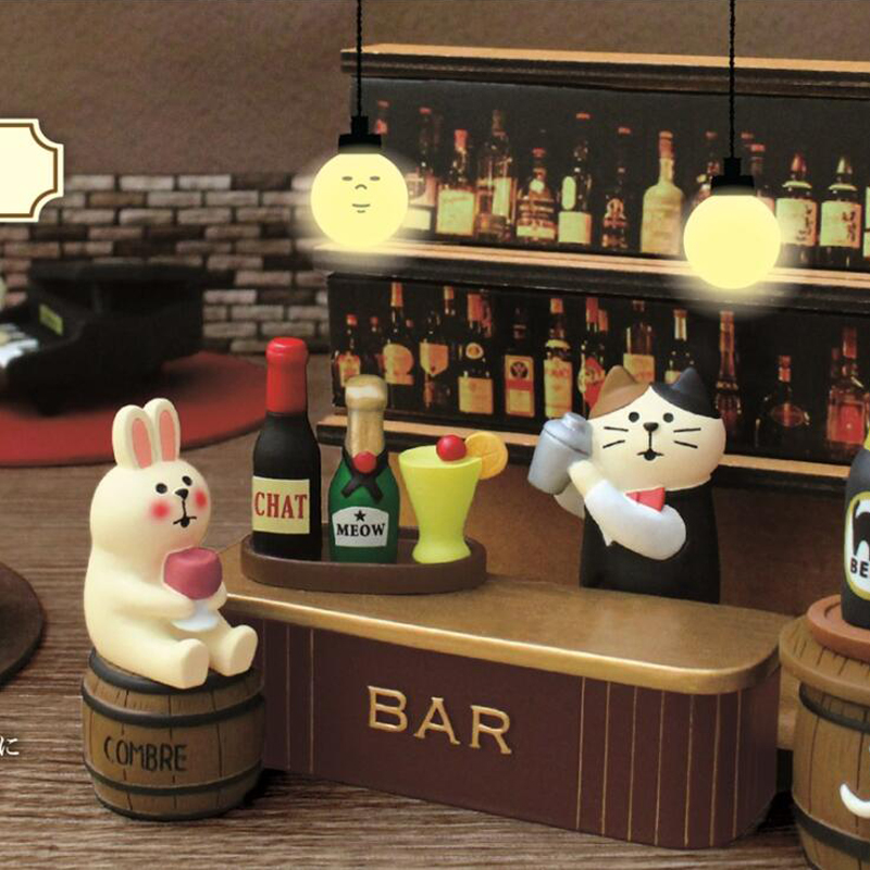 Bonsai Garden In Japan - Scene Decoration Bar Series Bookshelf Decorationt