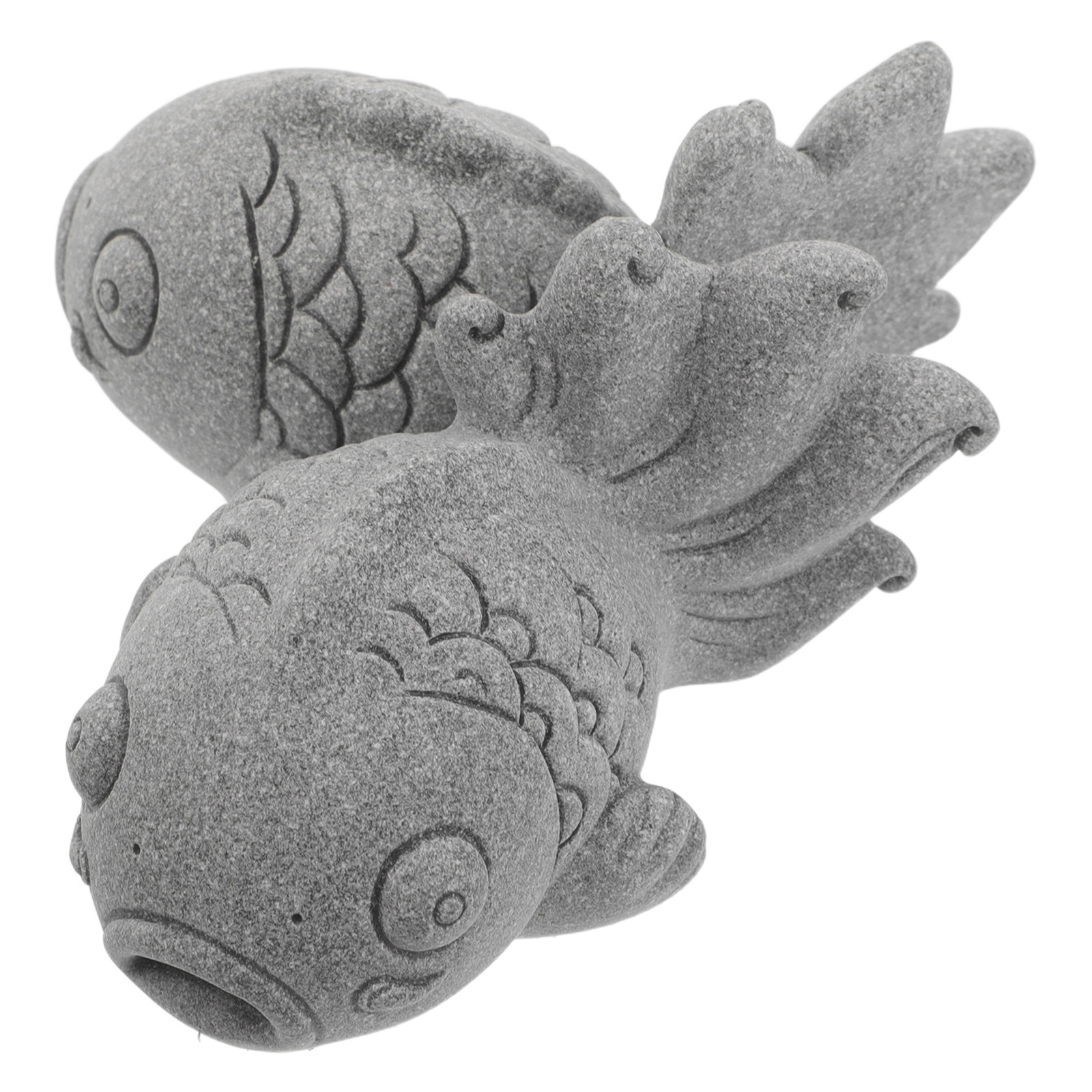 Bonsai Koi Garden - 2Pcs Realistic Koi Fish Garden Statues