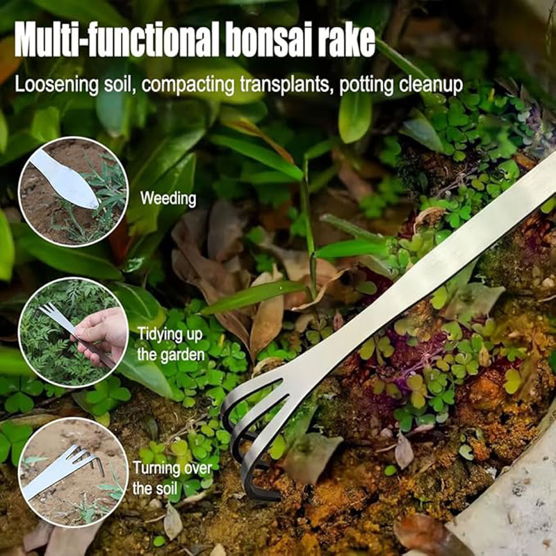 Stainless Steel Root Rake Hand - Bonsai Garden Pot 评论和价格