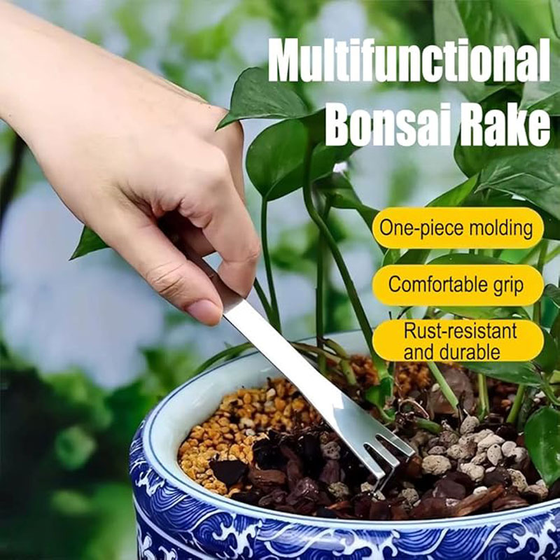 Stainless Steel Root Rake Hand - Bonsai Garden Pot 评论和价格