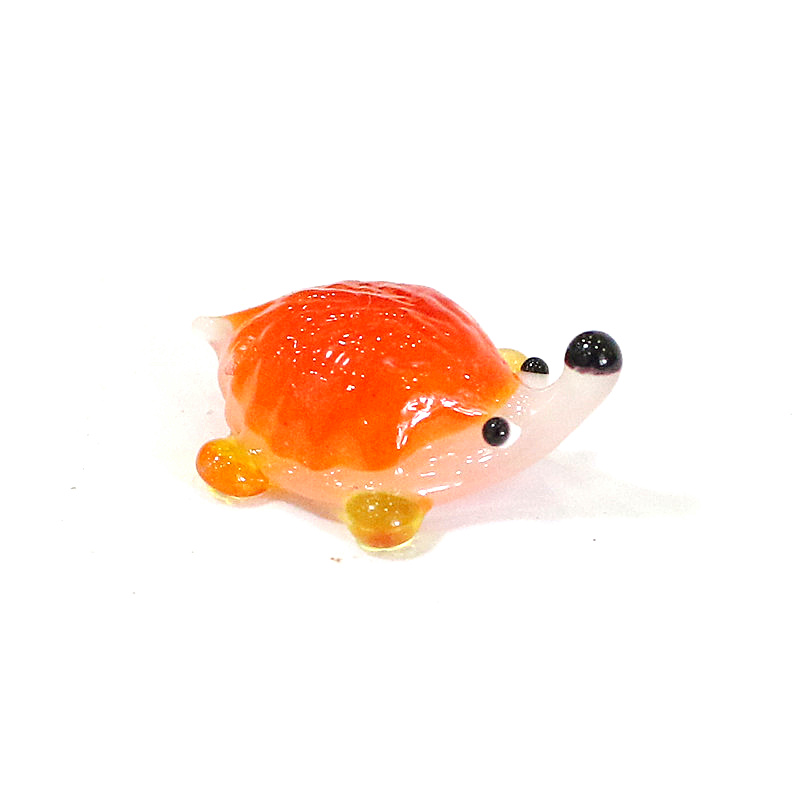 Handmade Mini Glass Hedgehog F - Bonsai Garden In Japan 评论和价格