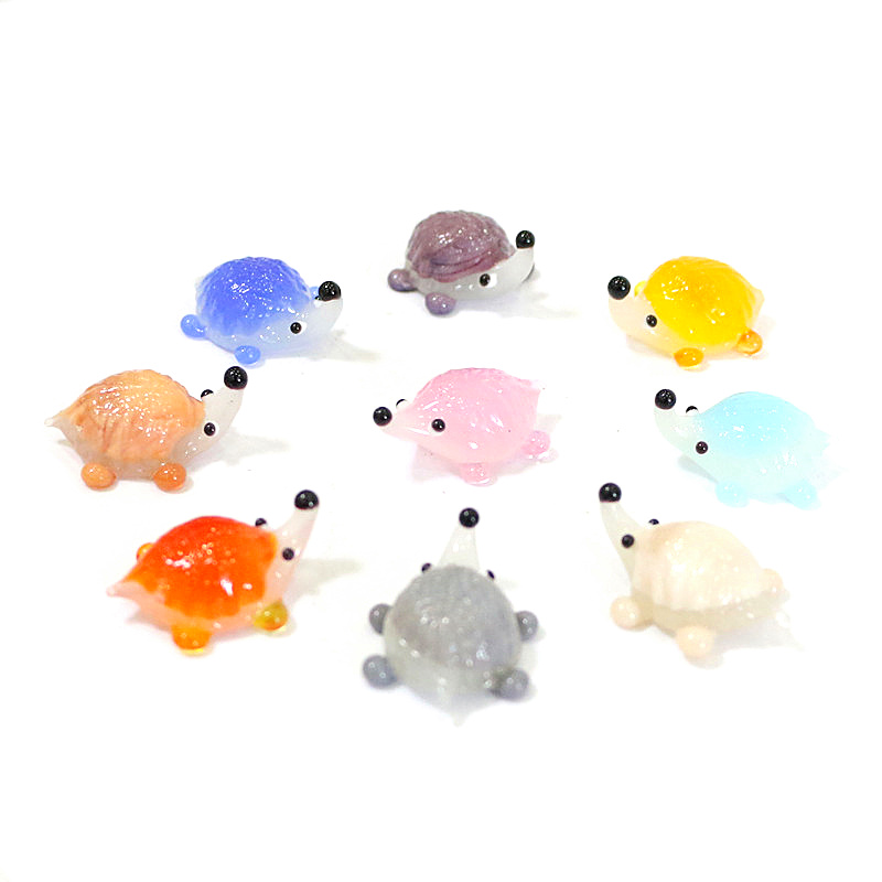 Handmade Mini Glass Hedgehog F - Bonsai Garden In Japan 评论和价格