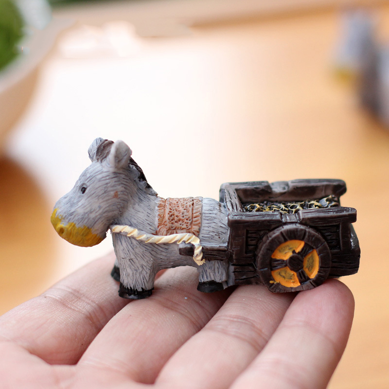 Animal Figurines Mini Donkey P - Bonsai Garden In Japan 评论和价格