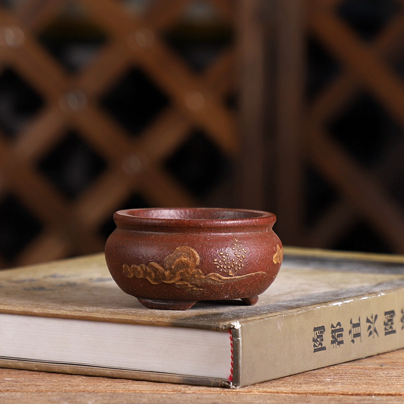 Purple sand Bonsai Pot Traditi - Bonsai Garden Chinese Garden 评论和价格