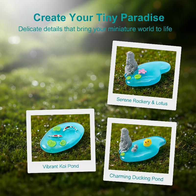 Mini Resin Pond Ornaments With - Bonsai Koi Garden 评论和价格