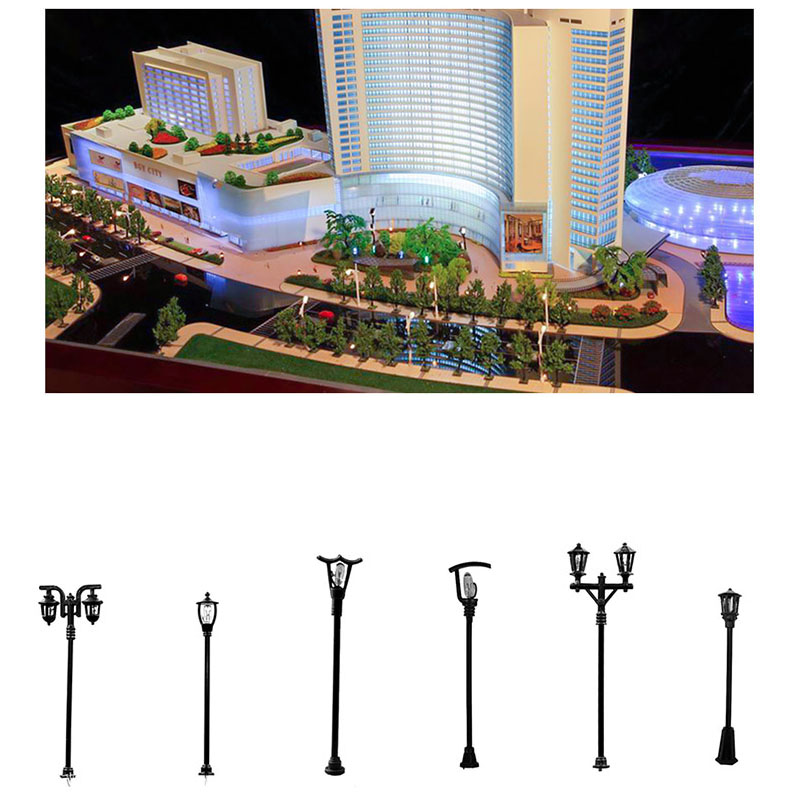 4Pcs Miniatures Road Light Mic - Bonsai Garden Chinese Garden 评论和价格
