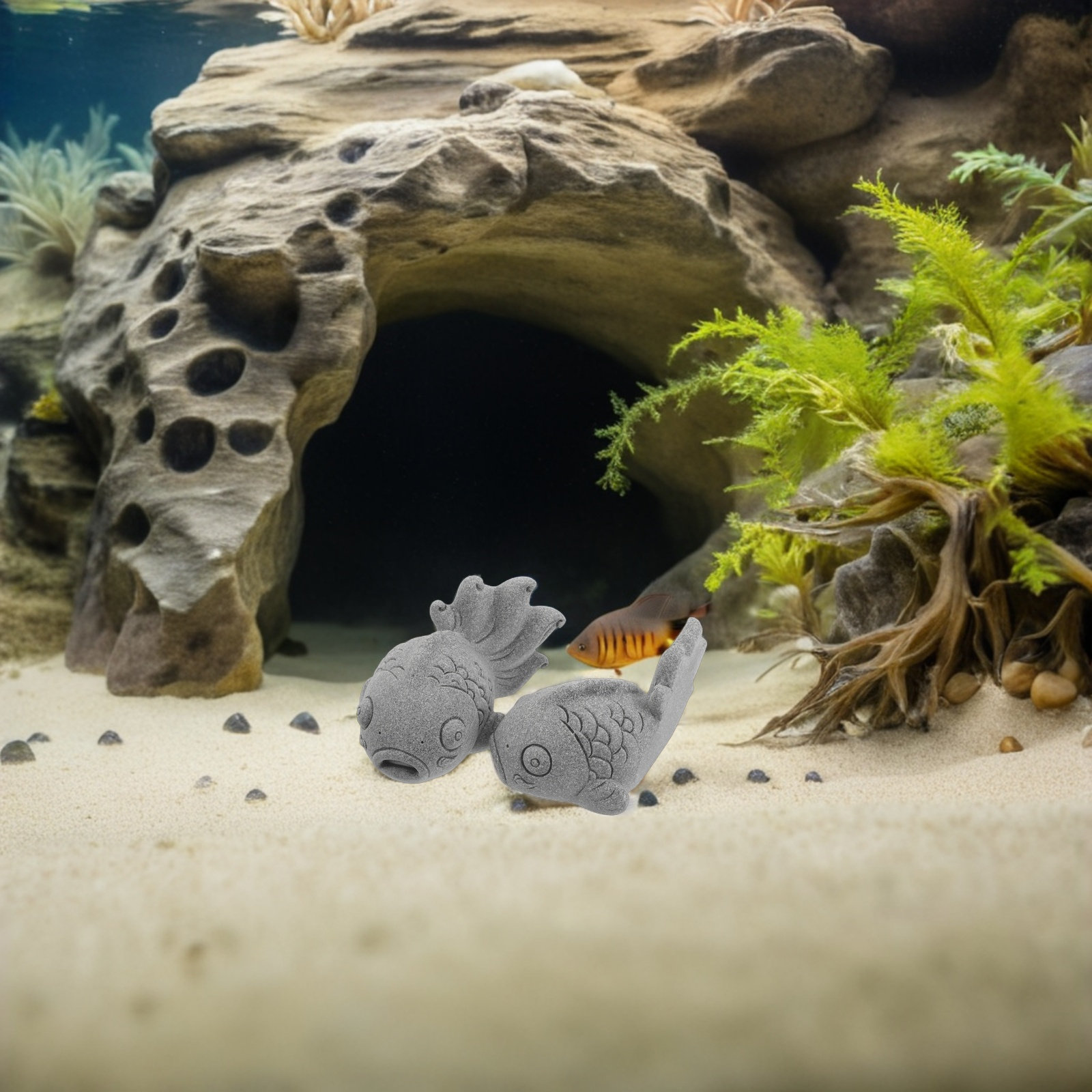 2Pcs Realistic Koi Fish Garden - Bonsai Koi Garden 评论和价格