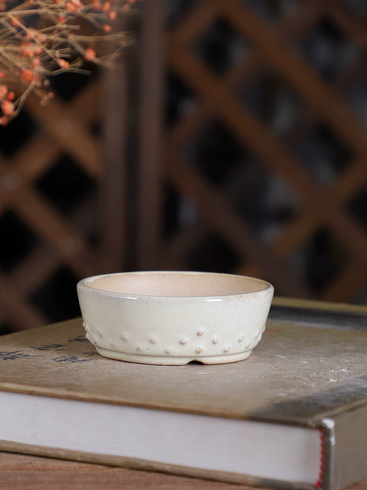 Porcelain Round Glazed Bonsai  - Bonsai Garden Chinese Garden 评论和价格