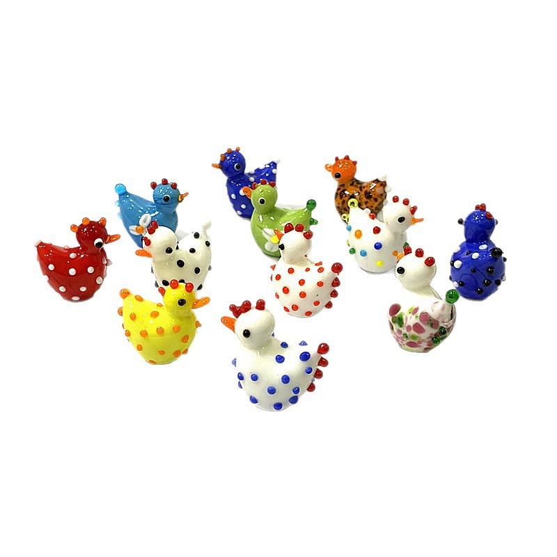 2PCS Handmade Cute Glass Chick - Bonsai Garden In Japan 评论和价格