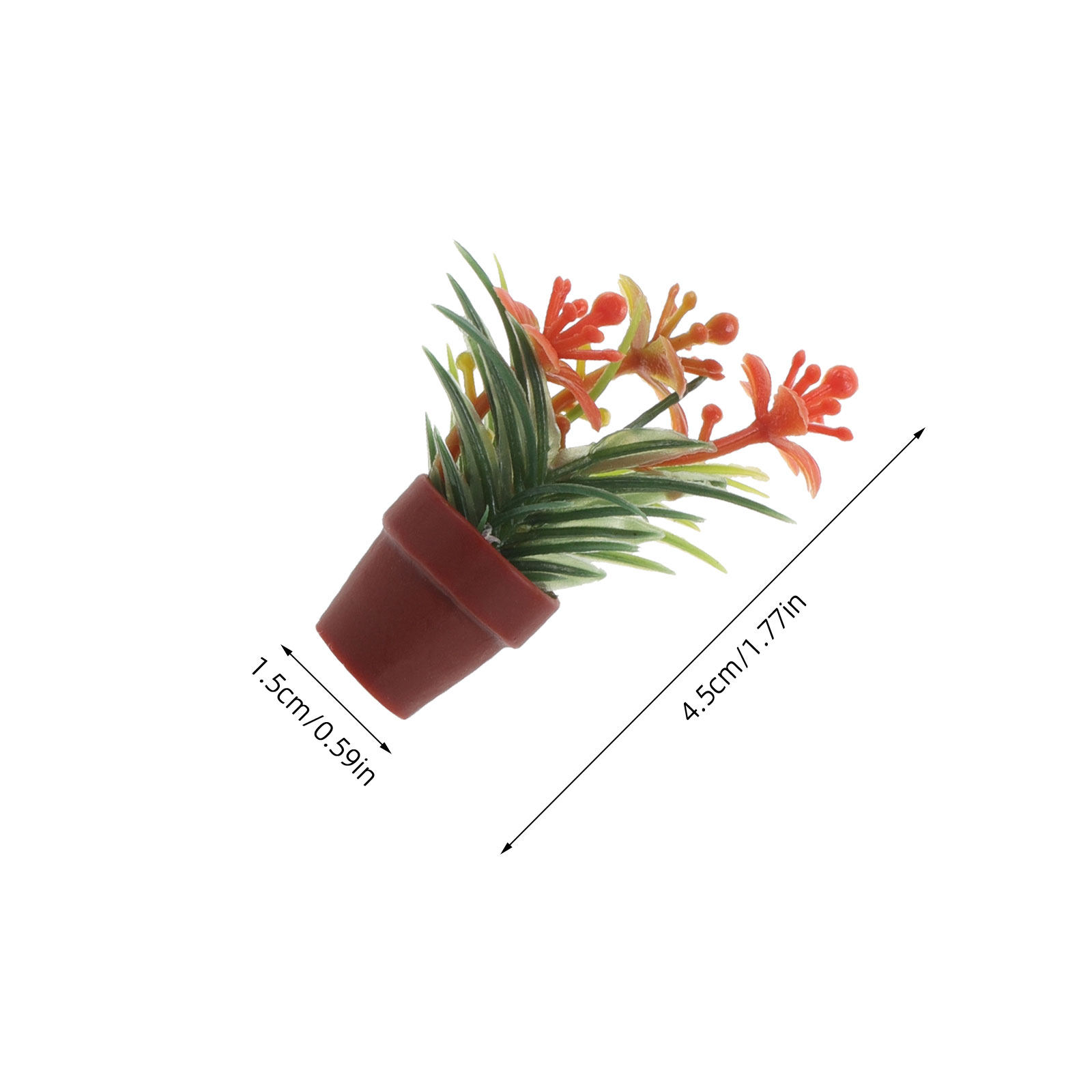 8Pcs Miniature Artificial Pott - Bonsai Garden Pot 评论和价格