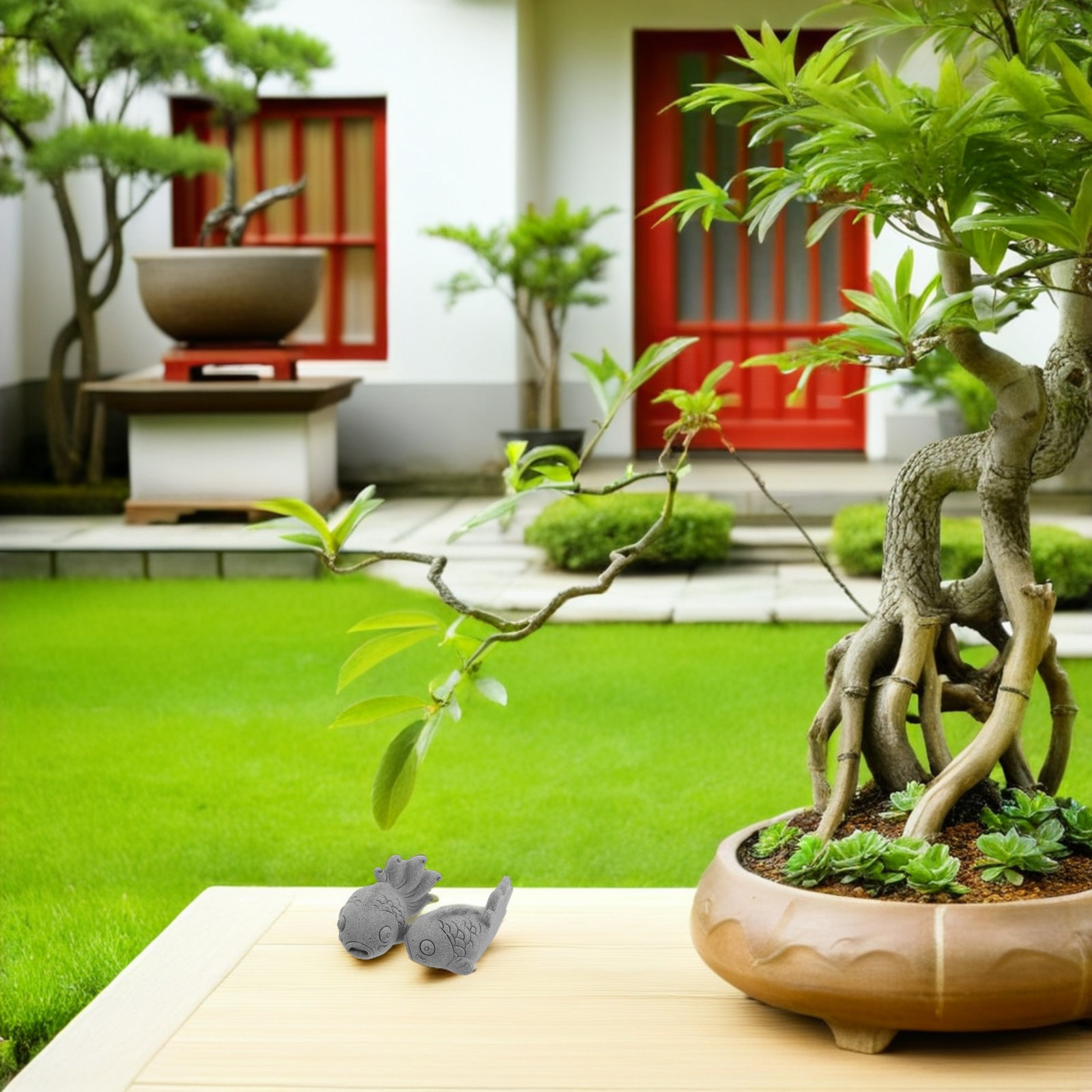 2Pcs Realistic Koi Fish Garden - Bonsai Koi Garden 评论和价格