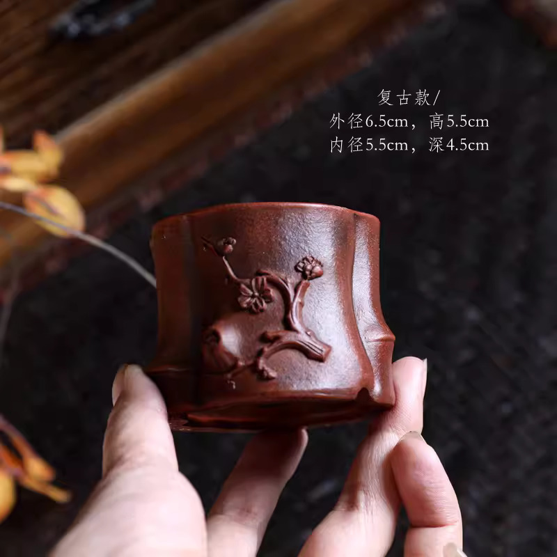 Purple Sand Bonsai Pot,Carved  - Bonsai Garden Chinese Garden 评论和价格