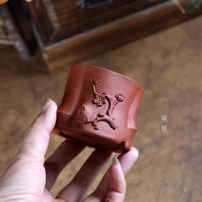 Purple Sand Bonsai Pot,Carved  - Bonsai Garden Chinese Garden 评论和价格