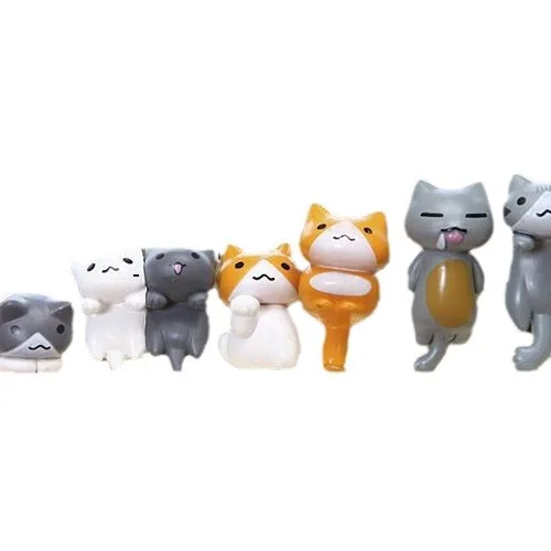 6Pcs/Set Cartoon Lucky pvc Cat - Bonsai Garden In Japan 评论和价格
